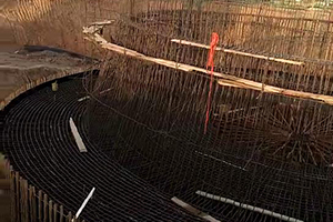 唐山砼烟囱新建施工现场