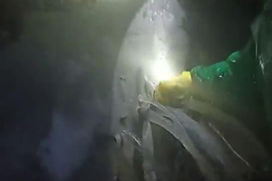 唐山消防水池堵漏现场